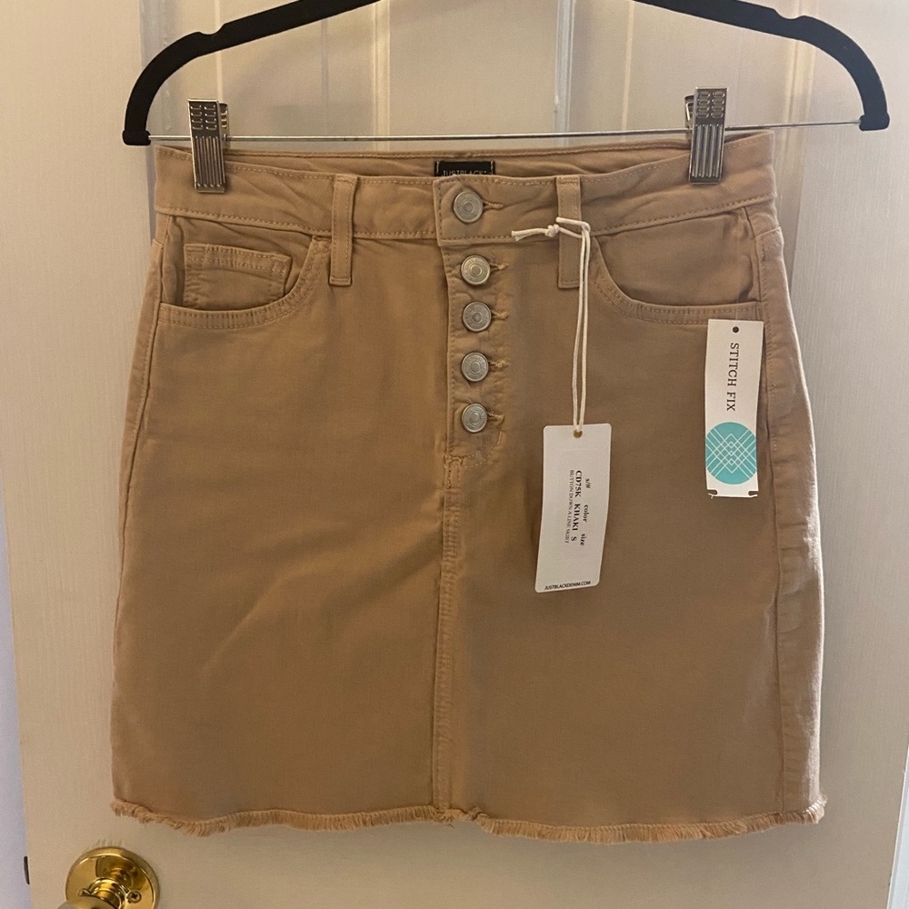Just Black (stitch fix) khaki skirt